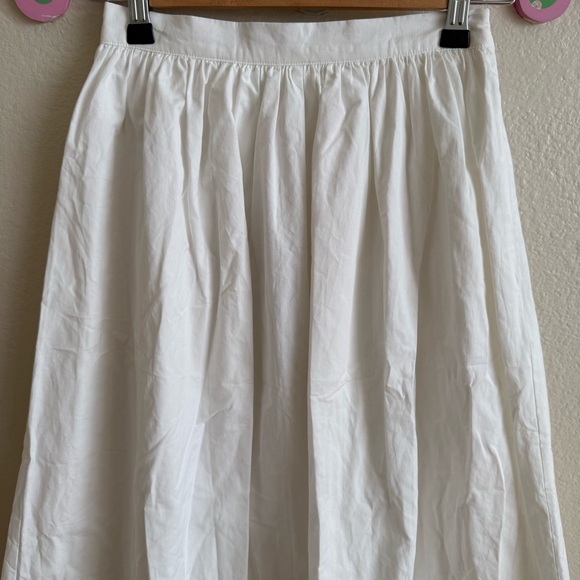Perfect Stranger Elegant White A-Line Women's Skirt Size 6 - Picture 3 of 10